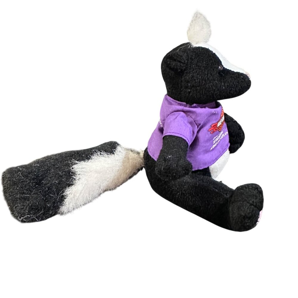 Vintage 1999 Harley-Davidson "Starke" The Skunk Plush Bean Bag Toy Black/White W - Picture 6 of 8